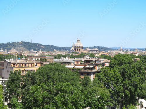 Great Rome sityscape seen from Aventine hill