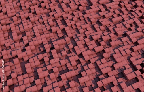 3d cubes with a grunge texture
