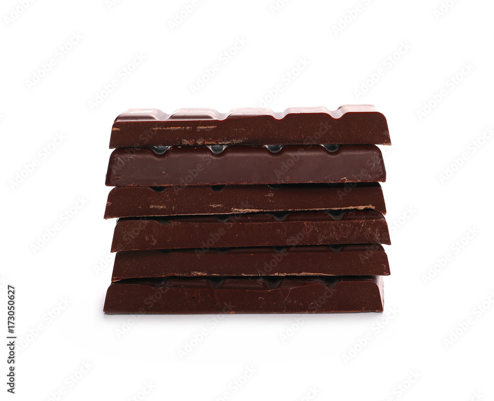 chocolate bars isolated on white background chocolate bars isolated on white background