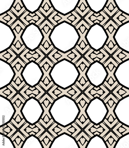 Seamless striped vector pattern. Vintage colored decorative repainting background with tribal and ethnic motifs. Abstract geometric roughly hatched shapes colored with hand drawn brush stokes.