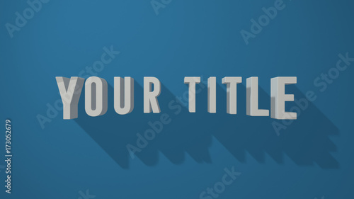 3D Title