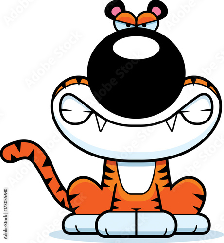 Angry Cartoon Tiger