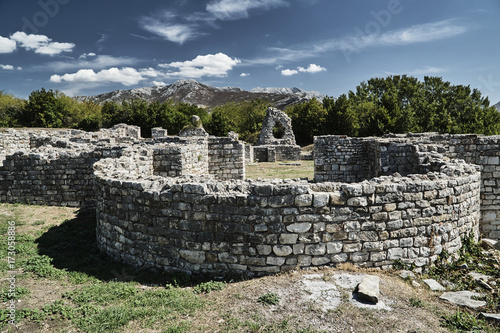 Stone ruins of the Roman city of Salona in Croatia. photo