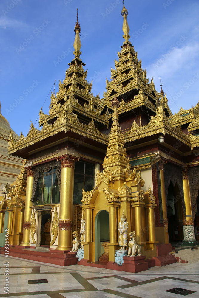 Shwedagon Pagoda in Yangon, Myanmar (Burma)
