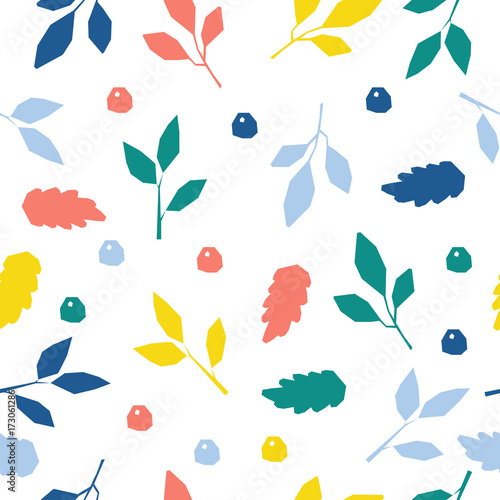 Abstract seamless pattern background. Childish handmade crafted cover