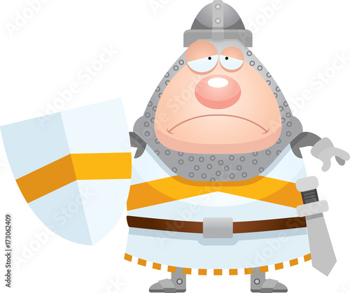Sad Cartoon Knight