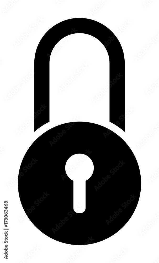 Padlock vector icon Padlock vector icon
