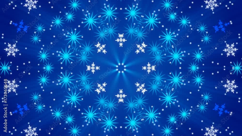 christmas abstract background, snowflakes and particles, loop christmas abstract background, snowflakes and particles, loop