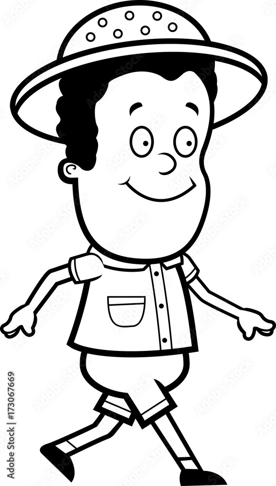 Obraz premium Explorer Walking