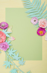 Pastel flowers background