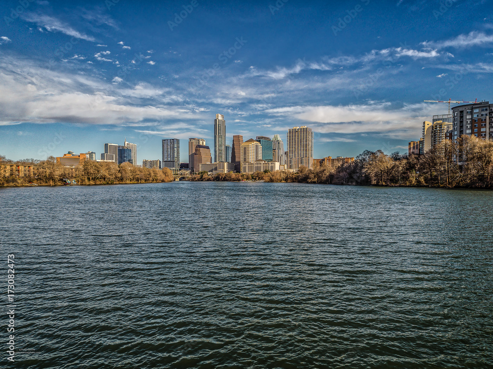 Fototapeta premium Austin, Texas Skyline over Lady Bird Lake