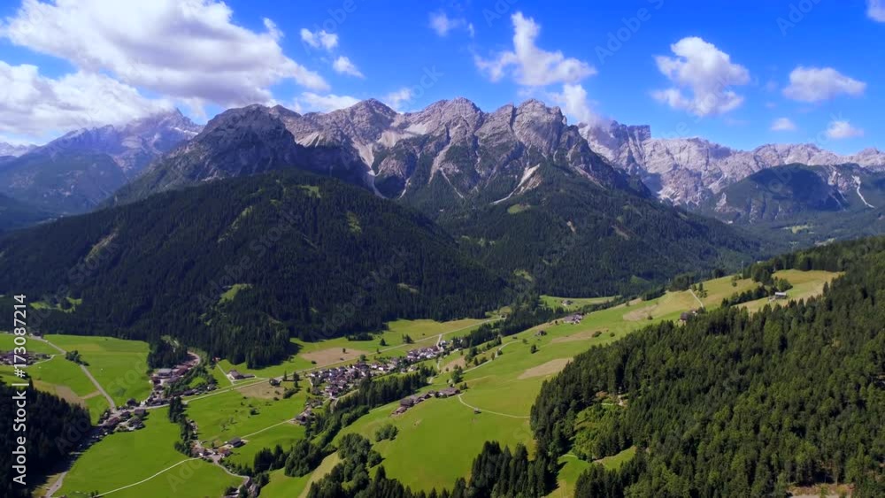 Scenic view of the beautiful landscape in the Alps Scenic view of the beautiful landscape in the Alps