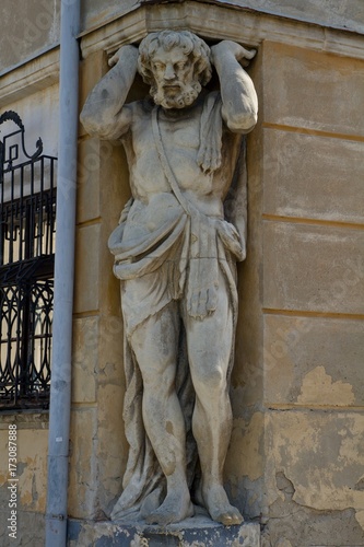 Statue of Corgon in Nitra, Slovakia photo