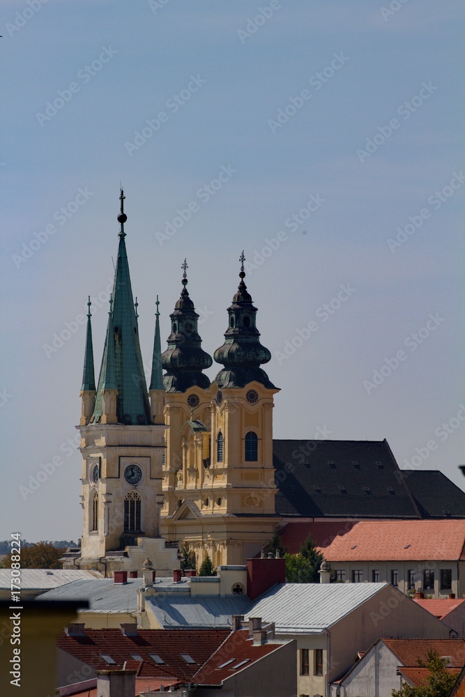 Fototapeta premium churches in Nitra, Slovakia, Europe