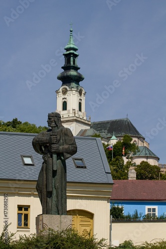 statue of Pribina in Nitra, Slovakia photo