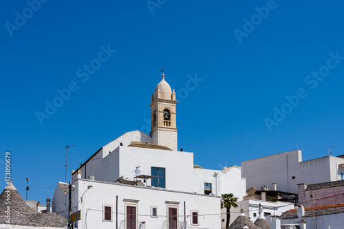 Church in Alberobello, a small town in Apulia, Italy.
