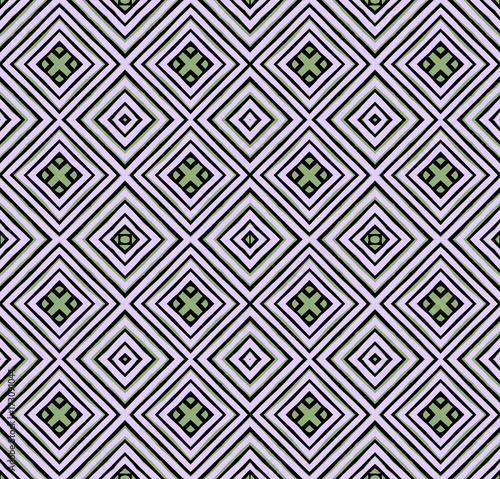 Seamless striped vector pattern. Vintage colored decorative repainting background with tribal and ethnic motifs. Abstract geometric roughly hatched shapes colored with hand drawn brush stokes.