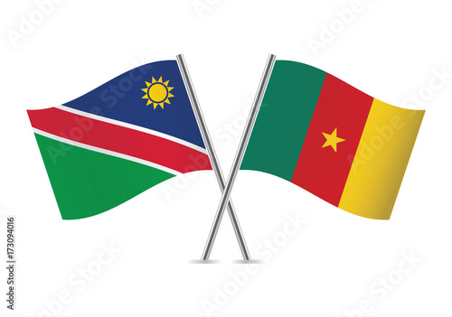 Free Download Namibia and Cameroon flags.Vector illustration. - GFXLoad