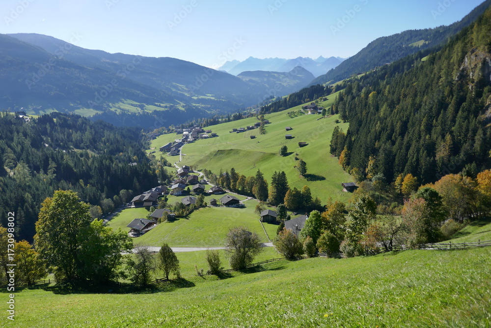 Alpen, Alpbach, Berge, Panorama, Idylle, Gebirge