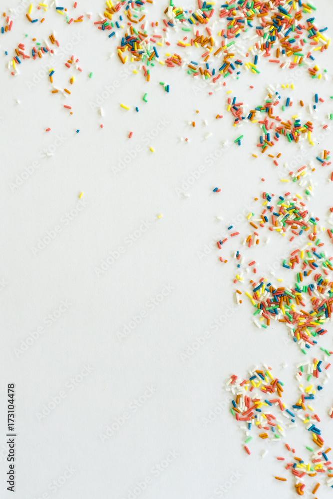 Fotografie bunte Zuckerstreusel