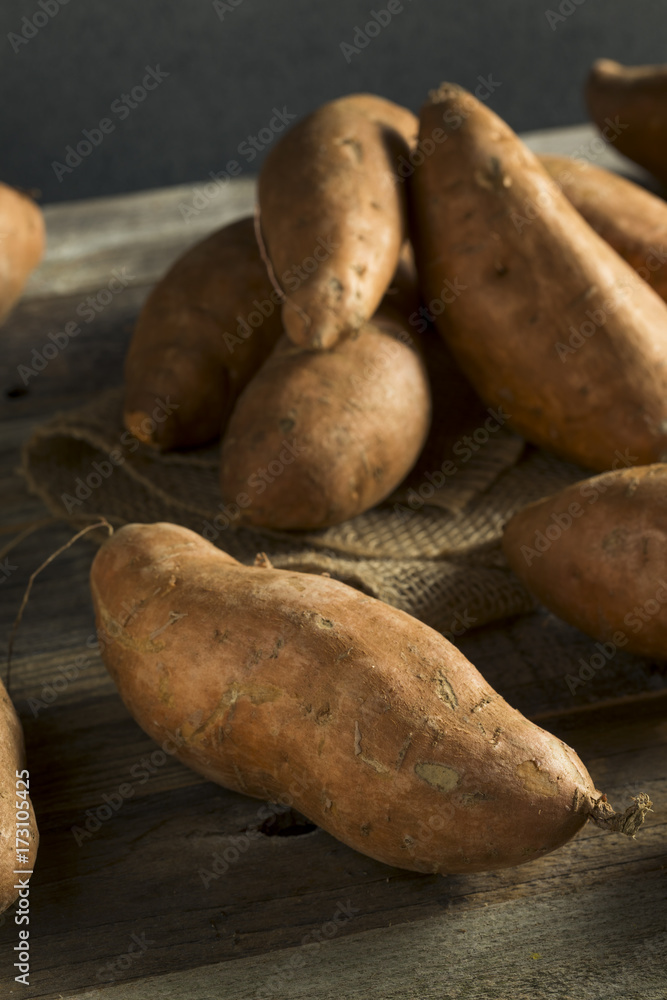 Raw Orange Organic Sweet Potato Yams Raw Orange Organic Sweet Potato Yams