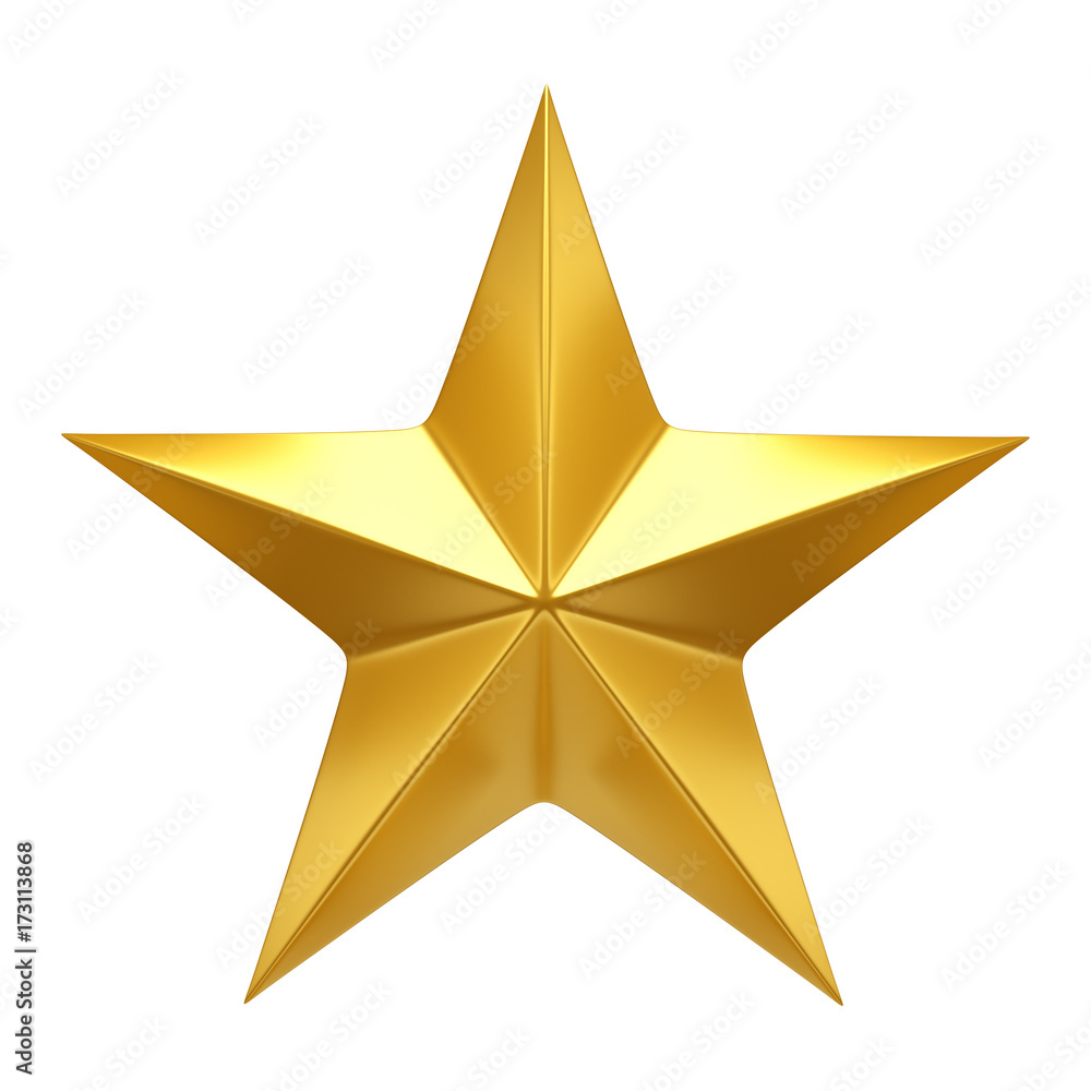 Obraz premium Golden Star - 3d render