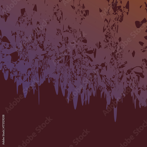 Bizarre, fantastic vector surface No. 3, color variant on isolated background.