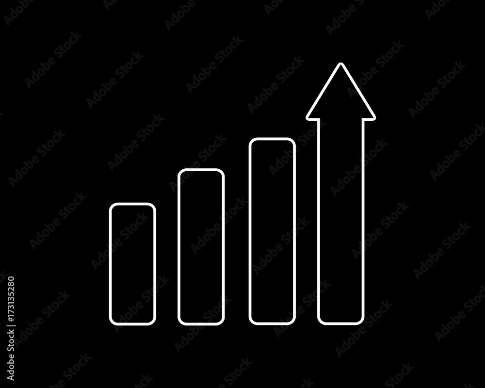 chart thin line icon chart thin line icon