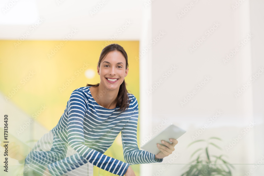 young woman at home websurfing young woman at home websurfing