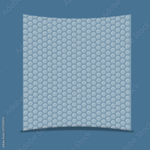 Air bubble wrap vector illustration.