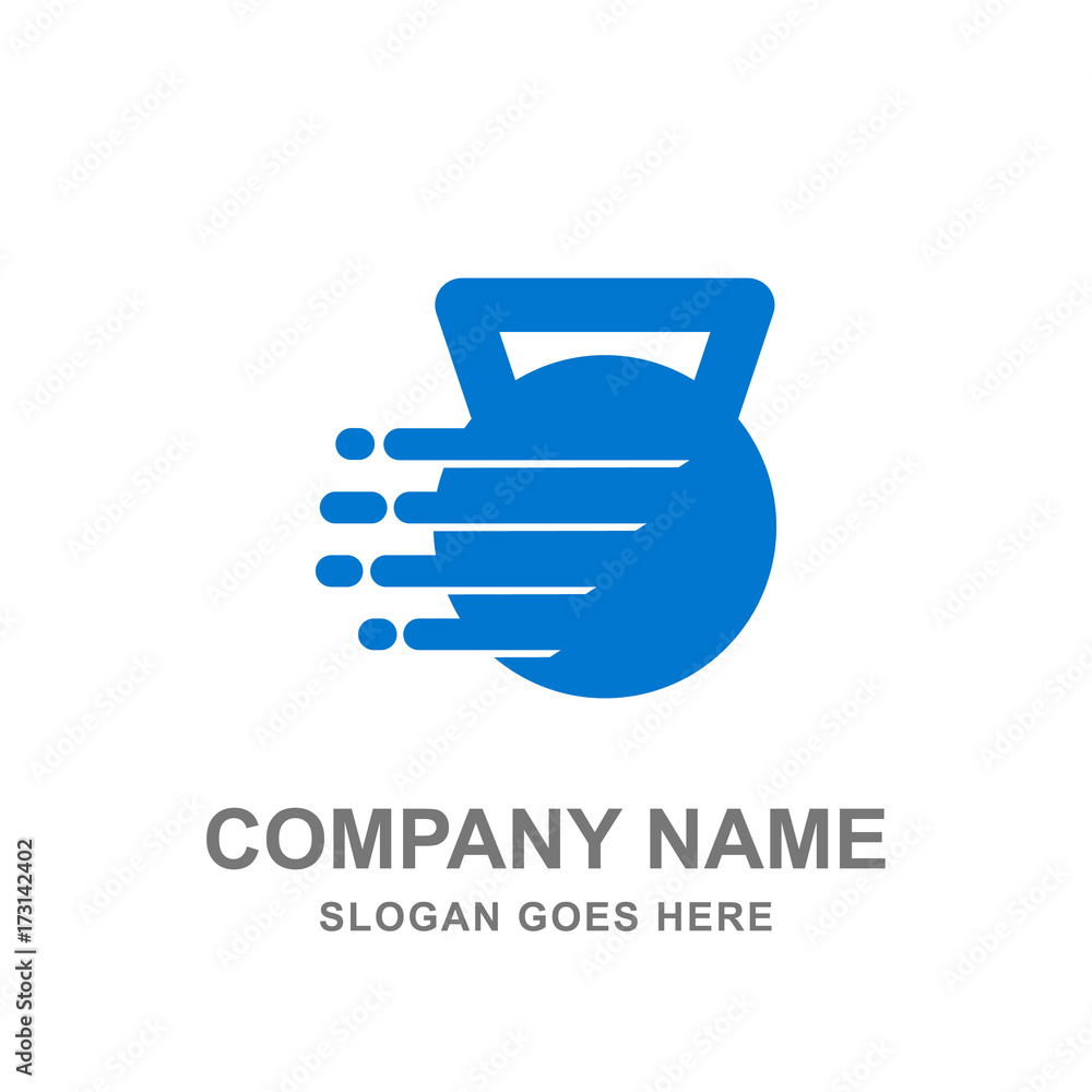 Kettlebell Fitness Gym Sport Logo Vector Icon Kettlebell Fitness Gym Sport Logo Vector Icon