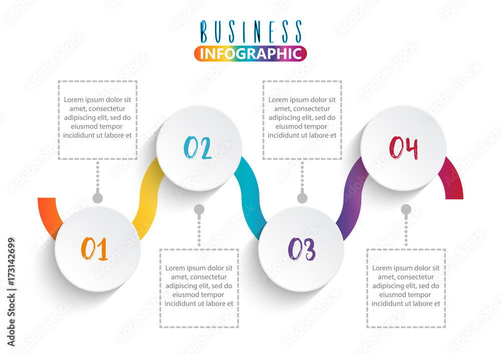 Infographic design vector and marketing icons can be used for workflow layout, diagram, annual report, web design. Business concept with 4 options, steps or processes. Infographic design vector and marketing icons can be used for workflow layout, diagram, annual report, web design. Business concept with 4 options, steps or processes.