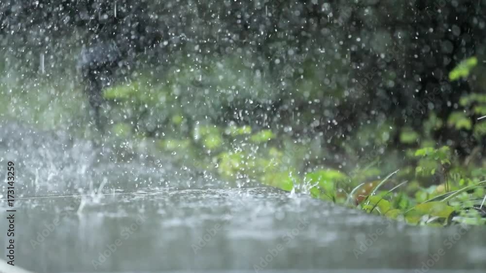 Raining at outdoor Raining at outdoor