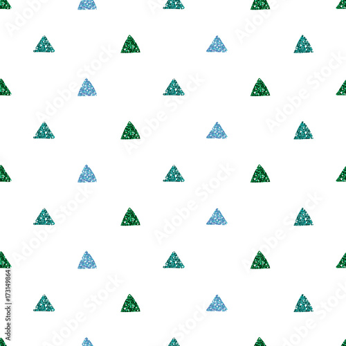 seamless glitter triangle symbol pattern background