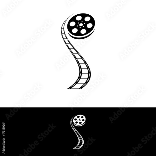 strip film logo vector