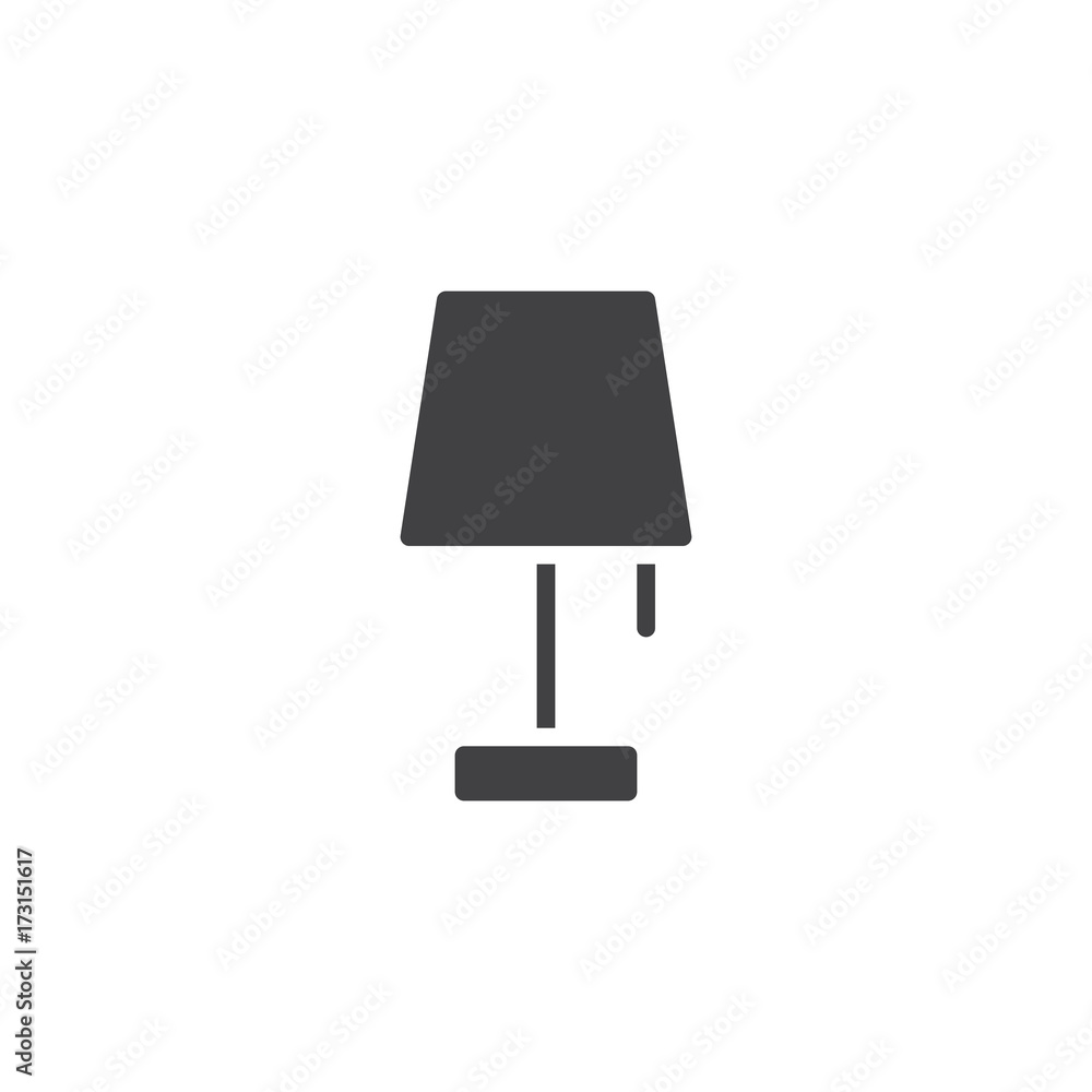 Reading lamp icon vector, filled flat sign, solid pictogram isolated on white. Symbol, logo illustration. Reading lamp icon vector, filled flat sign, solid pictogram isolated on white. Symbol, logo illustration.