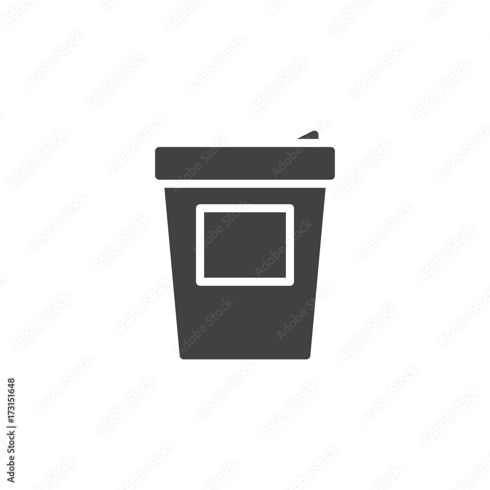 Coffee cup icon vector, filled flat sign, solid pictogram isolated on white. Symbol, logo illustration. Coffee cup icon vector, filled flat sign, solid pictogram isolated on white. Symbol, logo illustration.