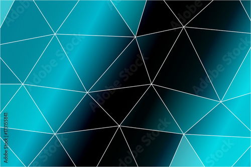 Bright background for greeting cards. Polygon background black, blue color. Vector illustration. To implement your design ideas, business subjects, successful presentations.