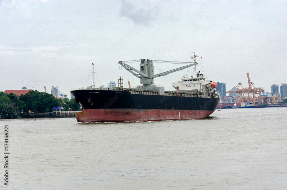 River cargo ship