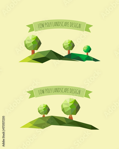 Low poly landscape