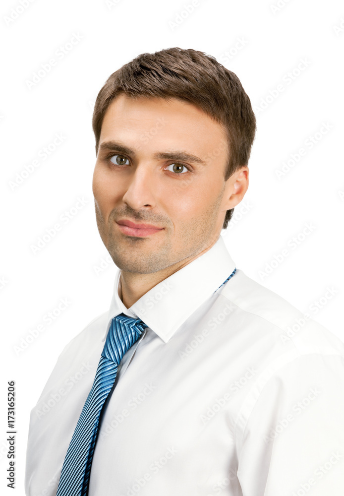 Serious business man, isolated Serious business man, isolated