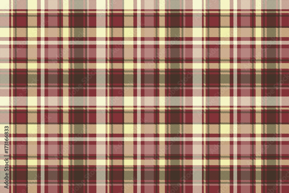 Brown check plaid seamless pixel fabric texture Brown check plaid seamless pixel fabric texture