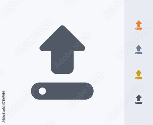Drive Upload - Carbon Icons. A professional, pixel-perfect icon designed on a 32 x 32 pixel grid and redesigned on a 16 x 16 pixel grid for very small sizes.