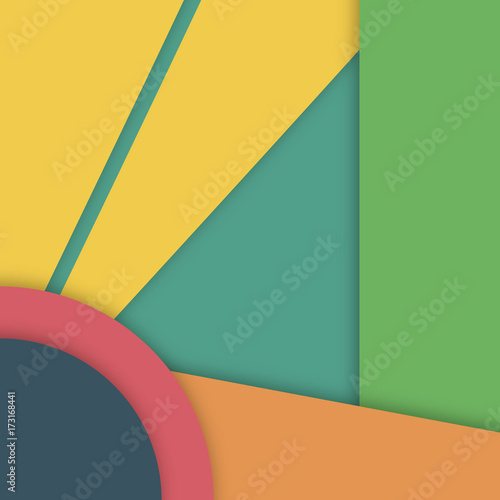Vector Abstract background with material design style. Suitable 