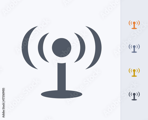 Antenna Transmission - Carbon Icons. A professional, pixel-perfect icon designed on a 32 x 32 pixel grid and redesigned on a 16 x 16 pixel grid for very small sizes.