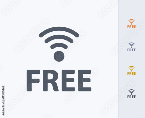 Free WiFi - Carbon Icons. A professional, pixel-perfect icon designed on a 32 x 32 pixel grid and redesigned on a 16 x 16 pixel grid for very small sizes.