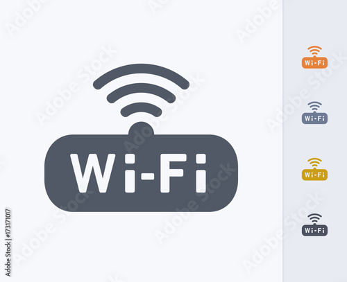 WiFi Badge - Carbon Icons. A professional, pixel-perfect icon designed on a 32 x 32 pixel grid and redesigned on a 16 x 16 pixel grid for very small sizes.