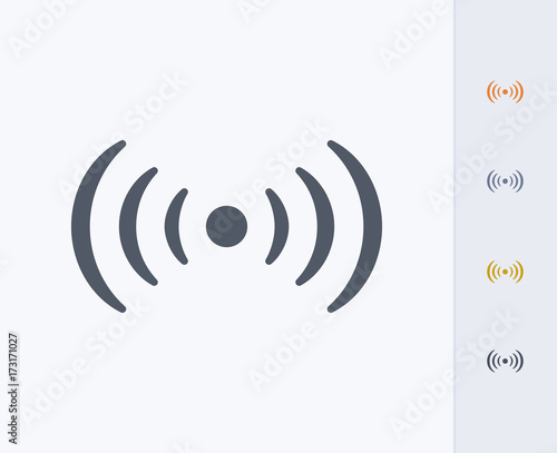 WiFi Hotspot - Carbon Icons. A professional, pixel-perfect icon designed on a 32 x 32 pixel grid and redesigned on a 16 x 16 pixel grid for very small sizes.