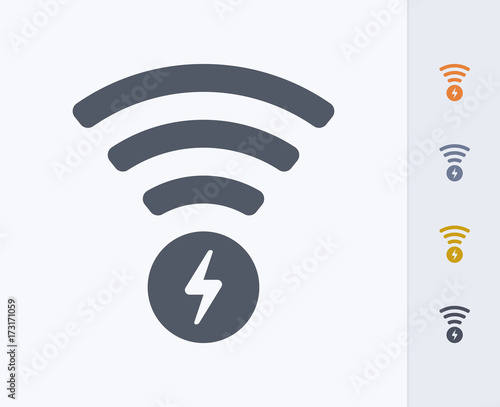Wireless Charging - Carbon Icons. A professional, pixel-perfect icon designed on a 32 x 32 pixel grid and redesigned on a 16 x 16 pixel grid for very small sizes.