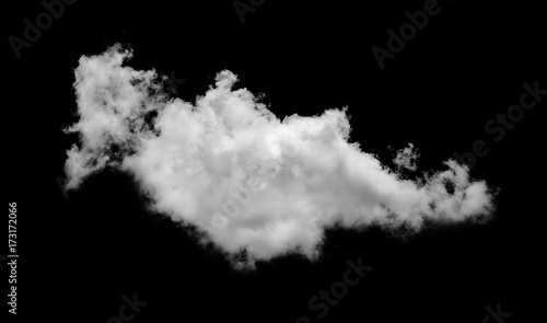 white Clouds on black background
